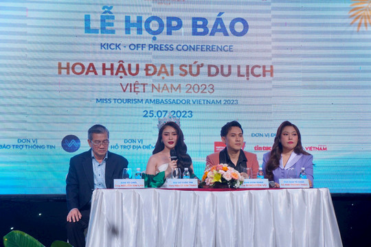Họp báo  cuộc thi “Hoa hậu Đại sứ du lịch Việt Nam 2023” tại Bình Thuận