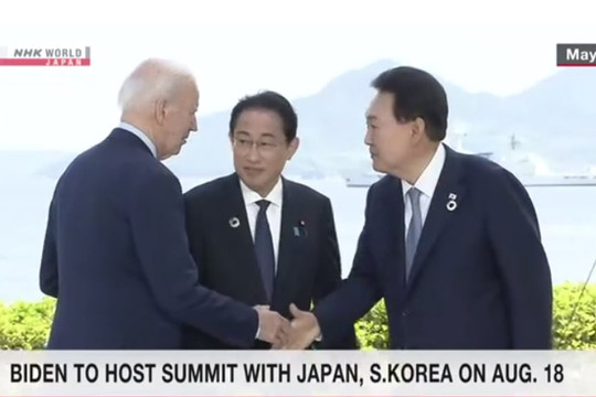Mỹ mở rộng hợp tác ba bên với Nhật Bản, Hàn Quốc để đối phó Triều Tiên