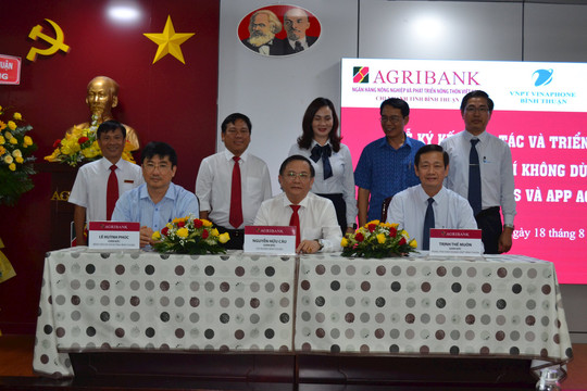 Ký kết thỏa thuận hợp tác 3 bên giữa Agribank Bình Thuận- Bệnh viện Đa khoa Bình Thuận- Trung tâm kinh doanh VNPT Bình Thuận