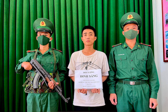 Lực lượng Biên phòng tỉnh:﻿﻿ Liên tiếp bắt đối tượng tàng trữ ma túy đá