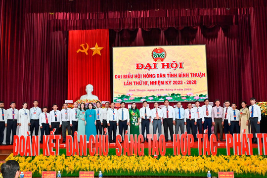  Đại hội đại biểu Hội Nông dân tỉnh Bình Thuận lần thứ IX, nhiệm kỳ 2023 – 2028: Bầu Ban chấp hành gồm 27 đồng chí