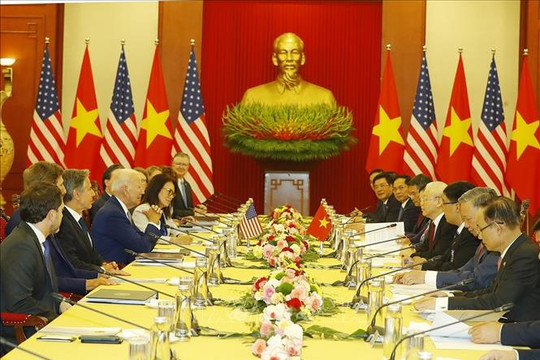 Tuyên bố chung về nâng cấp quan hệ Việt Nam -  Hoa Kỳ lên Đối tác Chiến lược Toàn diện