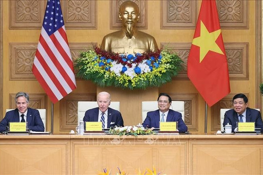 Thủ tướng Phạm Minh Chính và Tổng thống Joe Biden dự Hội nghị cấp cao Việt Nam-Hoa Kỳ