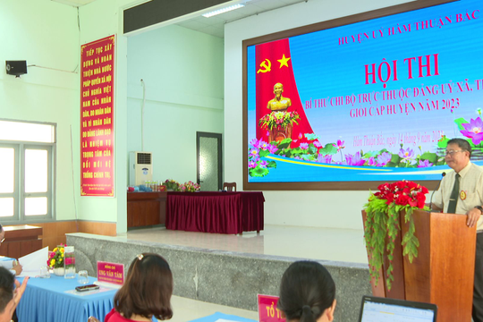 Hàm Thuận Bắc: Tổ chức Hội thi Bí thư chi bộ giỏi 