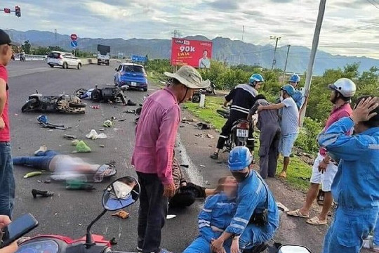 Tuy Phong: Tập trung kiềm chế tai nạn giao thông trên quốc lộ 1A