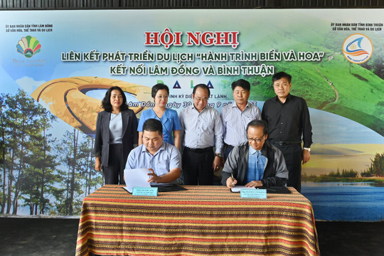 Liên kết phát triển du lịch “Hành trình Biển và Hoa” kết nối Lâm Đồng - Bình Thuận.