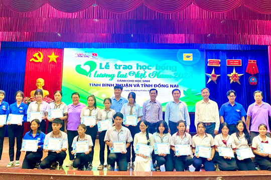 32 học sinh Bình Thuận được nhận học bổng “Vì tương lai Việt Nam”