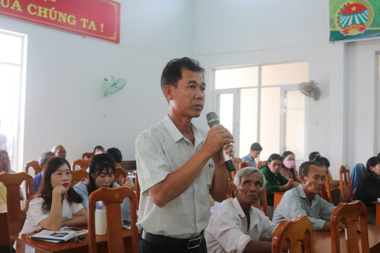 Cử tri Thuận Hòa tiếp tục kiến nghị vấn đề thiếu nước sinh hoạt, sản xuất