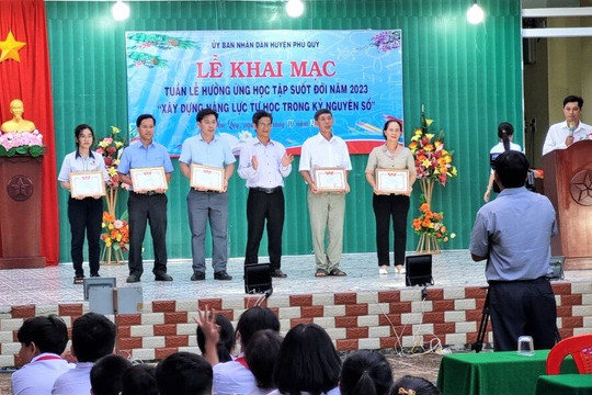 Huyện Phú Quý phát động Tuần lễ hưởng ứng học tập suốt đời