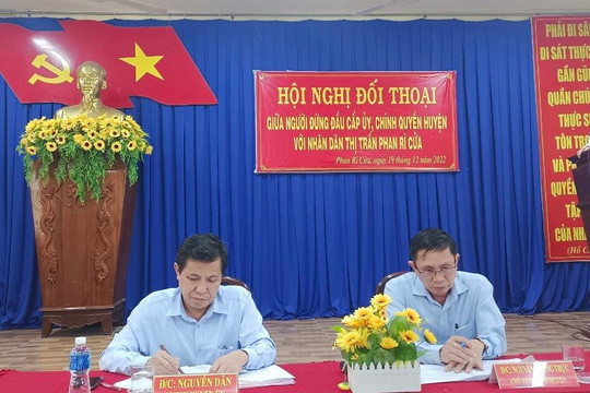 Tuy Phong: Kịp thời giải quyết các vấn đề bức xúc trên địa bàn huyện