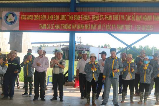 Phan Thiet waste treatment plant comes into operation