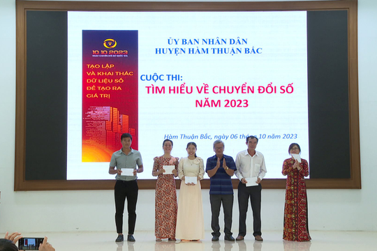 Hàm Thuận Bắc:
Cuộc thi tìm hiểu về Chuyển đổi số năm 2023