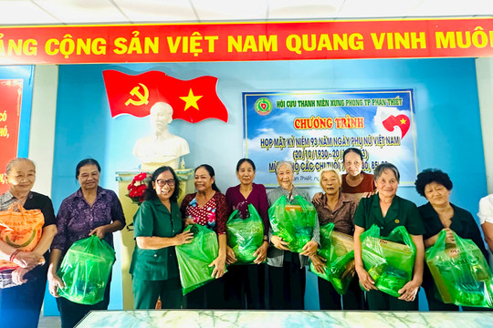 Hội Cựu Thanh niên xung phong TP Phan Thiết: Họp mặt kỷ niệm Ngày thành lập Hội LHPN Việt Nam
