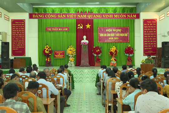 Hàm Thuận Bắc: Tổ chức hội nghị “Công an lắng nghe ý kiến nhân dân”