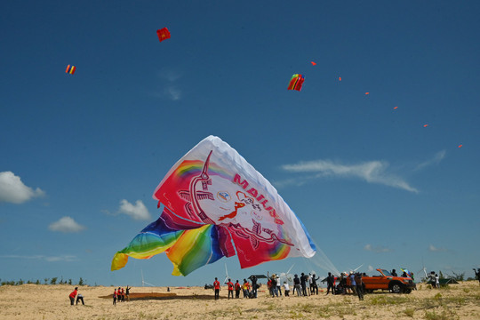 Guinness record for Vietnam's largest kite took place in Binh Thuan