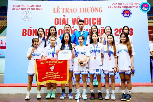 Bóng rổ nữ Bình Thuận đoạt huy chương đồng quốc gia 2023