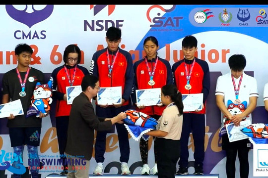 Bình Thuận: Một vận động viên trẻ đoạt huy chương vàng châu Á môn lặn tiếp sức