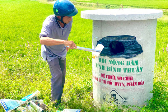 Cải thiện môi trường từ “Bể thu gom rác thải trong sản xuất nông nghiệp”