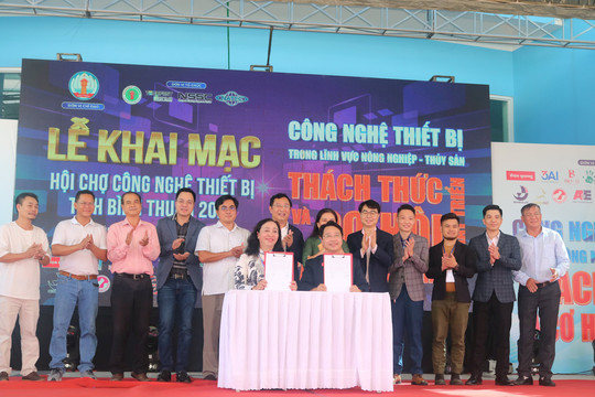 Sản phẩm nông nghiệp, thủy sản giới thiệu tại Hội chợ công nghệ thiết bị Bình Thuận 2023
