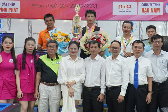 
Giải Bida Carom 3 băng Phan Thiết mở rộng:
Phạm Minh Tuấn đoạt cúp 