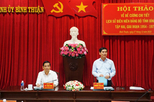 Hội thảo lịch sử biên niên Đảng bộ tỉnh giai đoạn 1954 – 1975