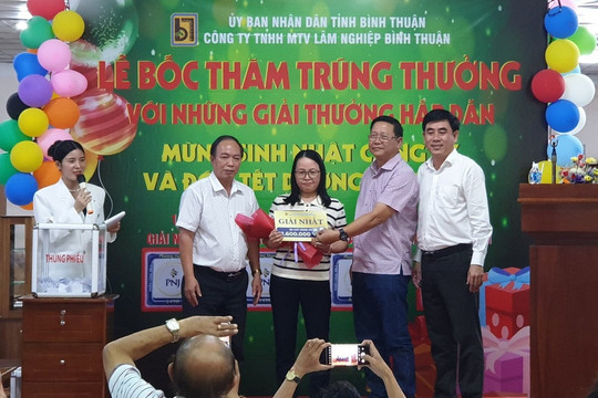 Công ty TNHH MTV Lâm nghiệp Bình Thuận:﻿﻿ Trao giải chương trình  khuyến mãi “Mừng sinh nhật công ty và đón Tết Dương lịch 2024”