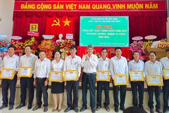 Công ty TNHH MTV Lâm nghiệp Bình Thuận:﻿﻿﻿﻿ Năm 2023 doanh thu đạt 107,4% kế hoạch