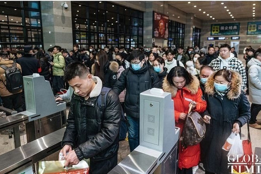 Trung Quốc: Hơn 2,3 tỷ lượt hành khách dịp cao điểm Xuân vận 2024
