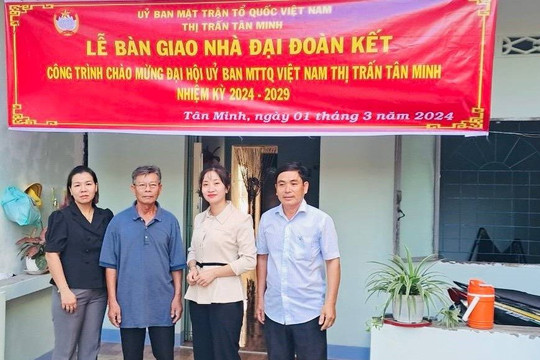 Hỗ trợ 50 triệu đồng sửa chữa nhà cho hộ cận nghèo ở Tân Minh