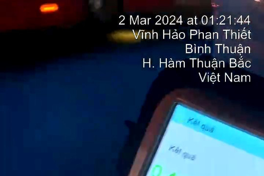 Thanh niên người nồng nặc mùi rượu, điều khiển xe máy vào cao tốc Phan Thiết – Vĩnh Hảo
