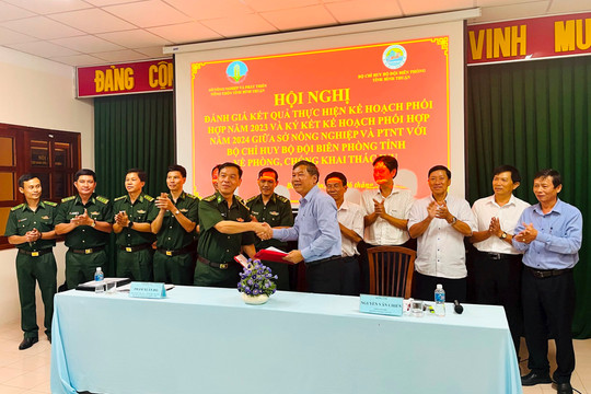 Ký kết phối hợp giữa Sở Nông nghiệp và PTNT và Bộ Chỉ huy Bộ đội Biên phòng tỉnh về chống khai thác IUU