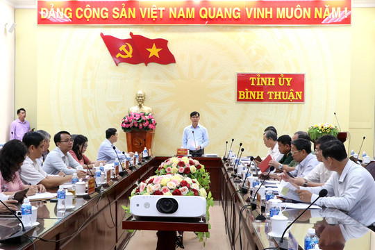 Ban Thường vụ Tỉnh ủy (khóa XIV): Chỉ đạo Ban Cán sự Đảng UBND tỉnh triển khai thực hiện một số nhiệm vụ trọng tâm