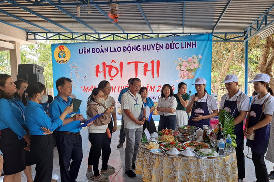 Đức Linh tổ chức Hội thi nấu ăn “Mâm cơm Việt”