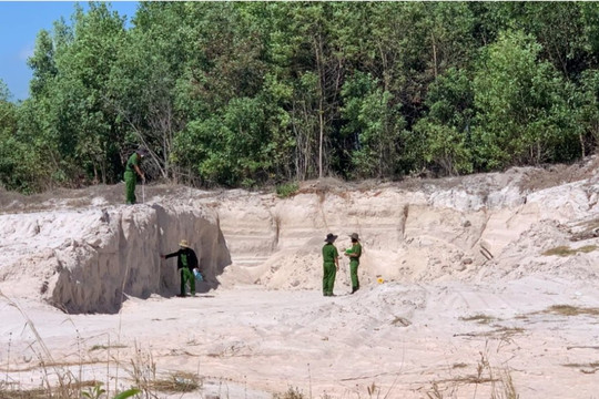 UBND tỉnh yêu cầu xử lý tình trạng khai thác khoáng sản trái phép tại huyện Hàm Tân