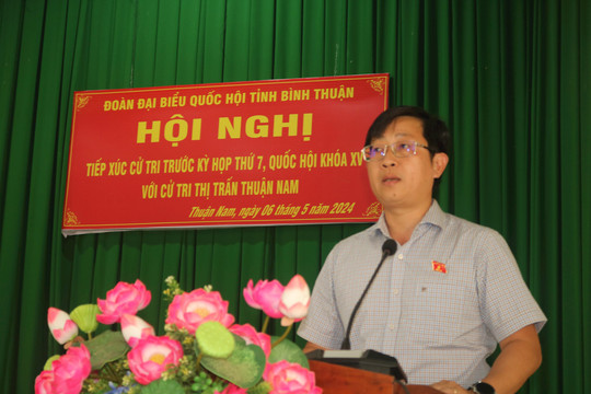 Cử tri thị trấn Thuận Nam kiến nghị đầu tư thêm hệ thống nước sinh hoạt 


