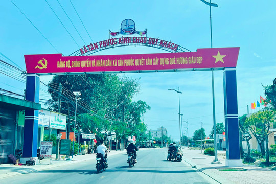 Tân Phước phấn đấu về đích xã nông thôn mới nâng cao 2024
