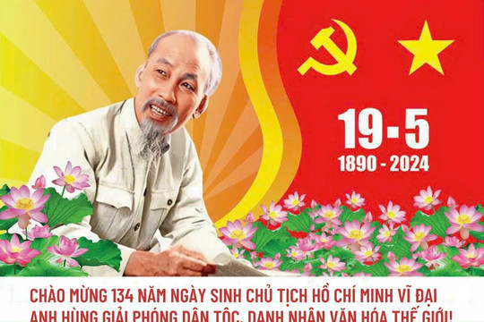 Kỷ niệm 134 năm Ngày sinh Chủ tịch Hồ Chí Minh (19/5/1890 - 19/5/2024): Lãnh đạo tỉnh và các đơn vị viếng Bác tại Bảo tàng Hồ Chí Minh
