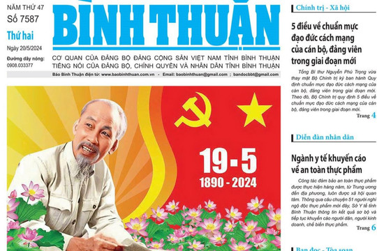 Kính mời độc giả đón đọc báo in Bình Thuận hôm nay (20/5)