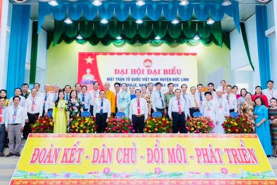 
Đại hội đại biểu MTTQ Việt Nam huyện Đức Linh lần thứ IX, nhiệm kỳ 2024 - 2029