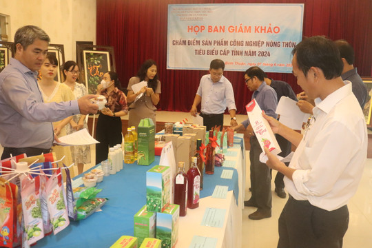 Xúc tiến bình chọn sản phẩm công nghiệp nông thôn tiêu biểu Bình Thuận