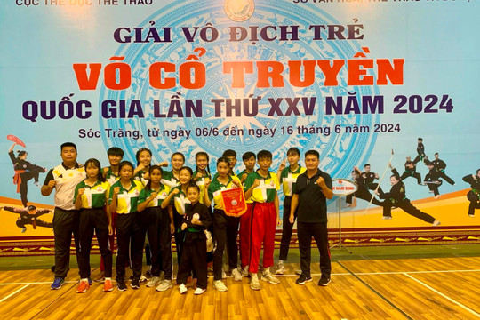 Giải vô địch trẻ Võ cổ truyền quốc gia:
Bình Thuận nằm trong tốp 10 toàn đoàn