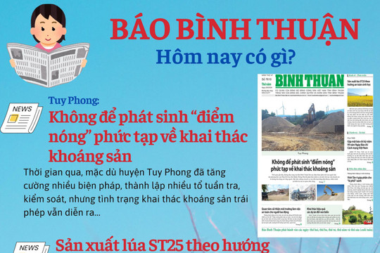 Kính mời độc giả đón đọc báo in Bình Thuận hôm nay (20/6)