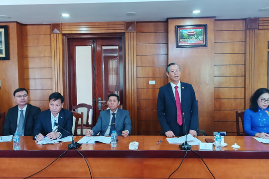 Đoàn công tác xúc tiến thương mại tỉnh Bình Thuận làm việc với Đại sứ quán Việt Nam tại Lào