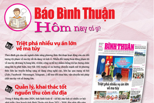 Kính mời độc giả đón đọc báo in Bình Thuận hôm nay (26/6)