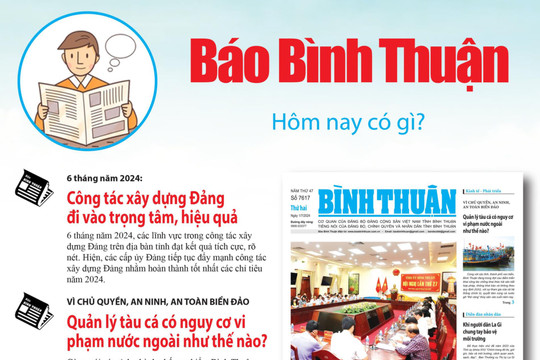 Kính mời độc giả đón đọc báo in Bình Thuận hôm nay (1/7)