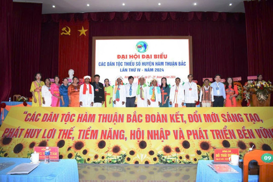 Đại hội đại biểu các dân tộc thiểu số huyện Hàm Thuận Bắc lần thứ IV