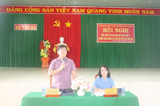 Cử tri xã Tân Hà và Sông Phan (Hàm Tân):
Kiến nghị giải quyết nguyện vọng liên quan lĩnh vực đất đai