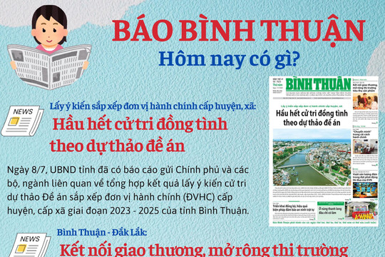Kính mời độc giả đón đọc báo in Bình Thuận hôm nay (11/7)