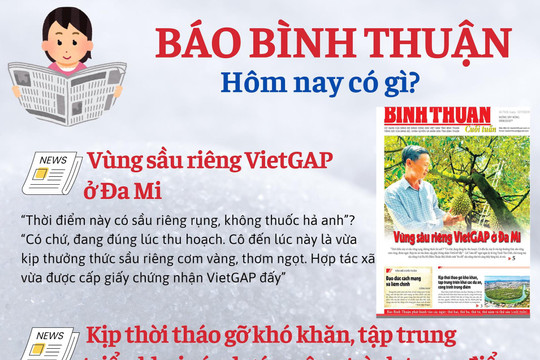 Kính mời độc giả đón đọc báo in Bình Thuận hôm nay (12/7)