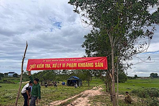 Khởi tố vụ án khai thác khoáng sản trái phép ở huyện Hàm Thuận Bắc